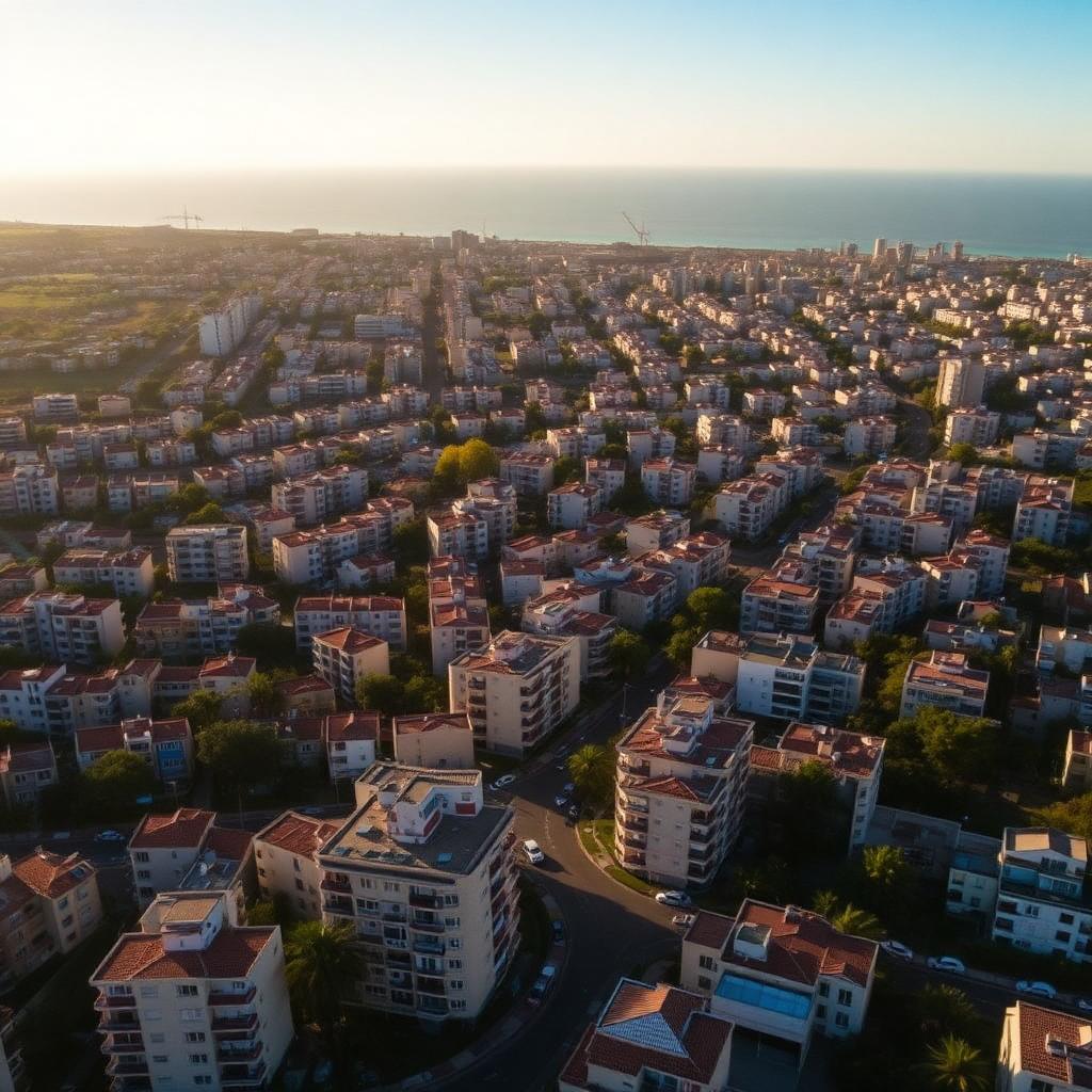 Vista aérea de Schamann, Las Palmas de Gran Canaria